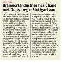 Brainport Industries haalt banden met Duitse regio Stuttgart aan