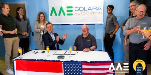 AAE breidt uit naar Noord-Amerika met overname van Solara Automation