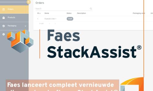 Faes lanceert compleet vernieuwde slimme stapelsoftware StackAssist®