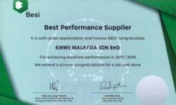 KMWE: Best Performance Supplier 2017/2018 van Besi